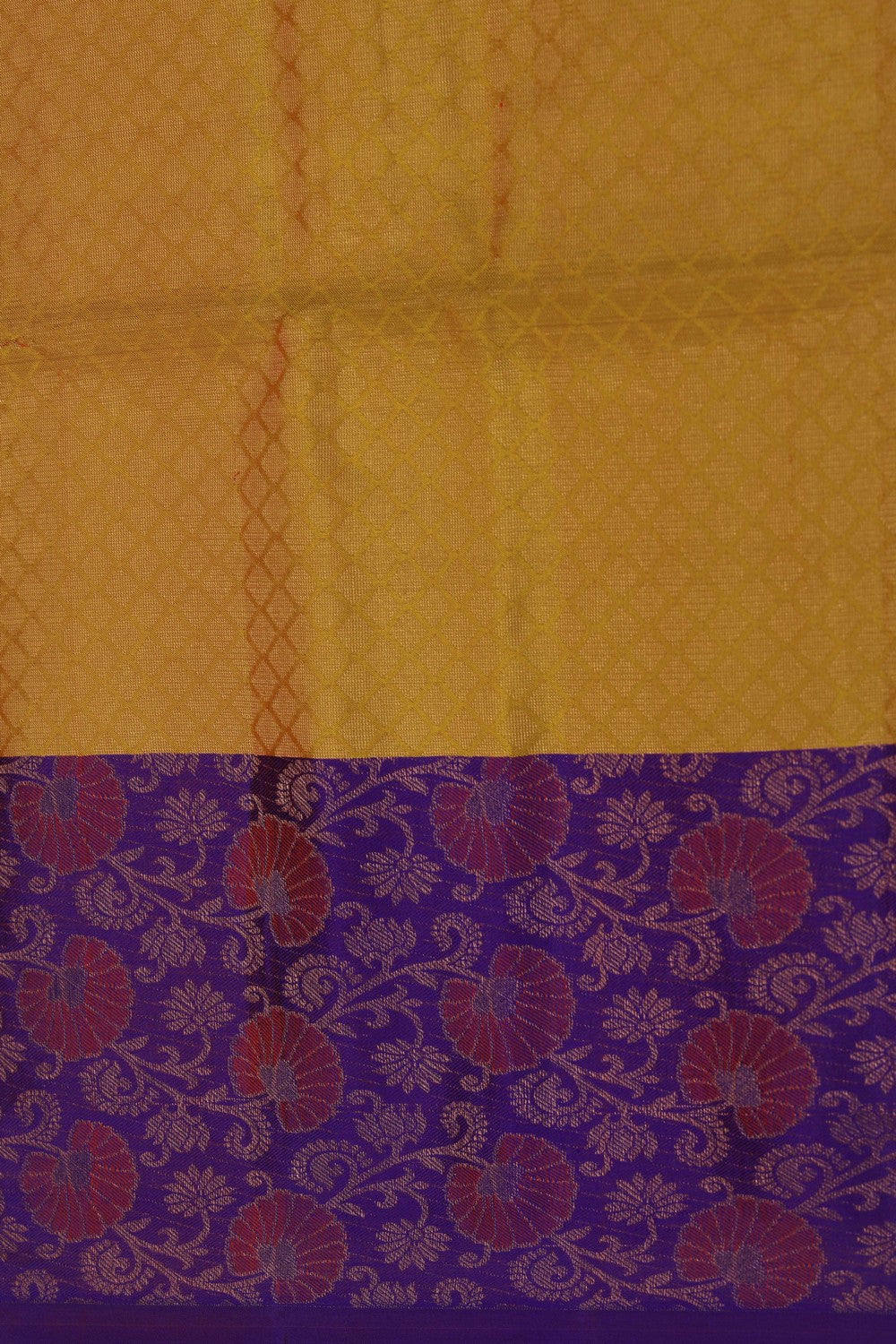 Image of Mustard South Silk Saree