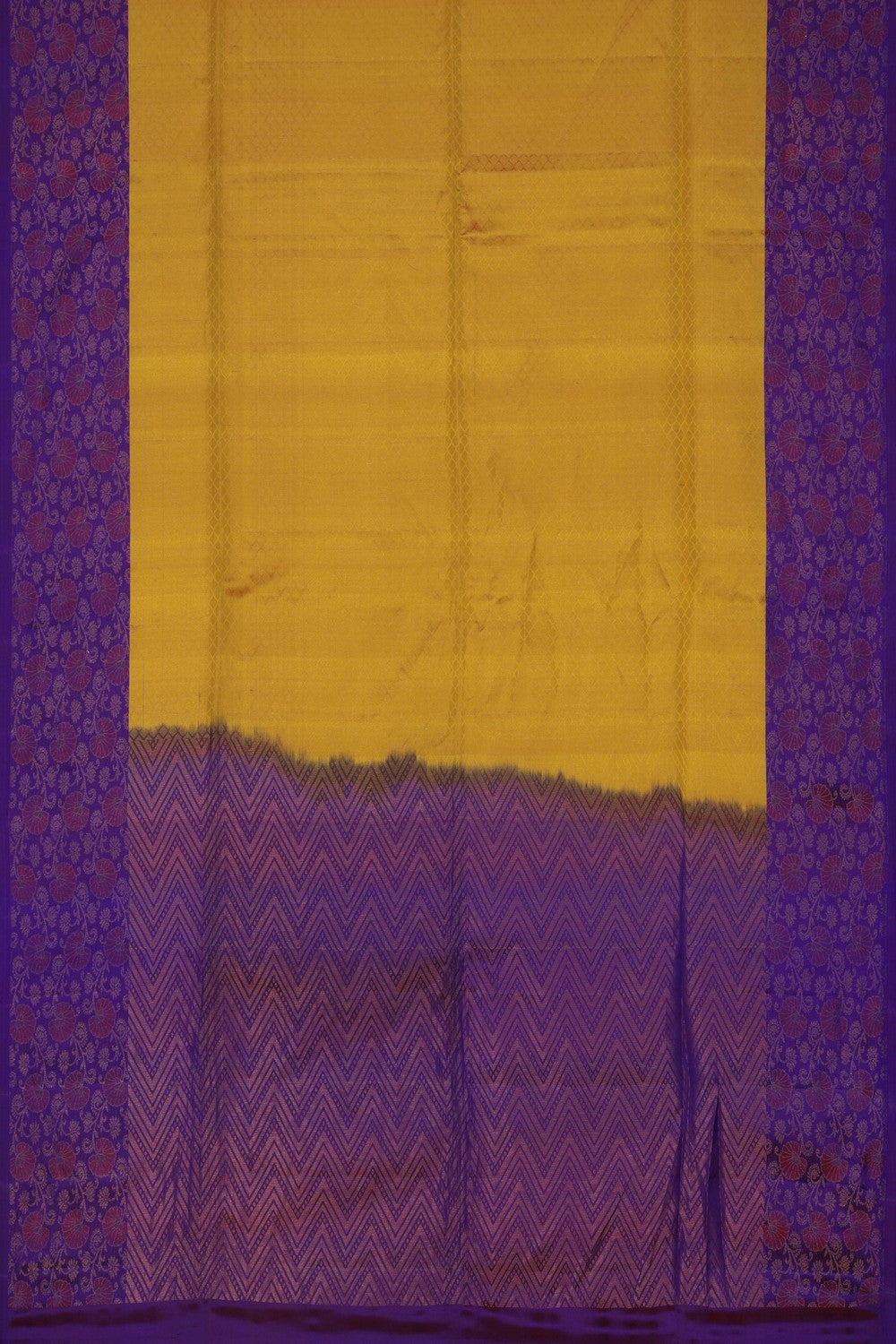 Image of Mustard South Silk Saree
