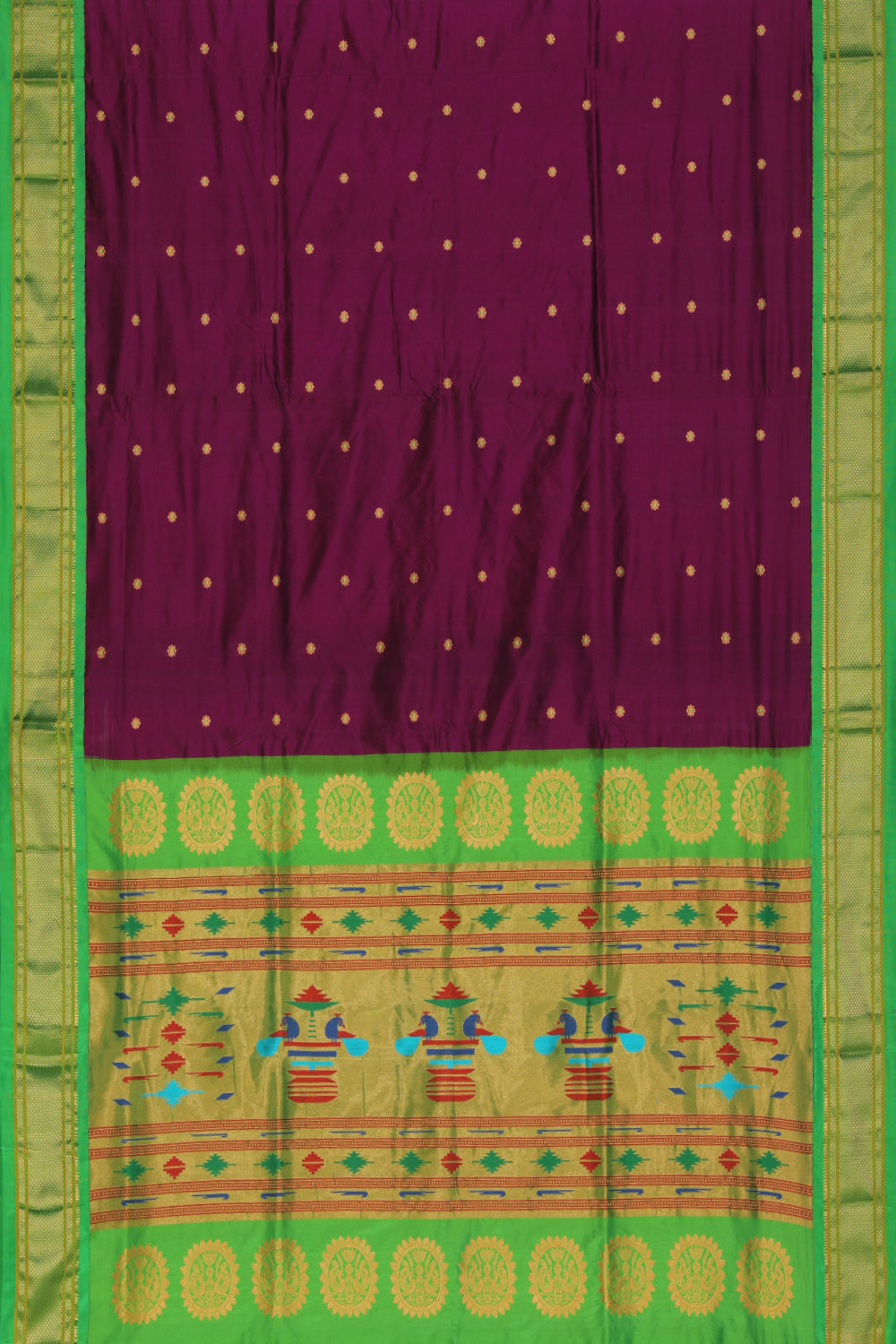 Narayanpet Silk Violet Saree