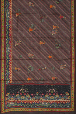 Collection of Tussar-Silk Pichwai Print Saree in a gallery layout