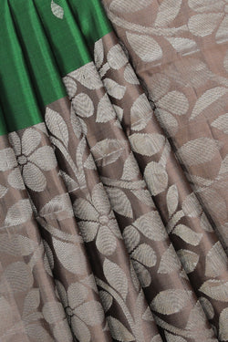 Collection of Gorgeous Green Saree in a gallery layout