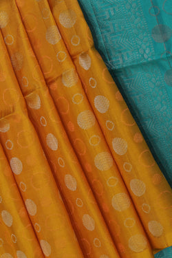 Collection of Gorgeous Mustard Saree in a gallery layout