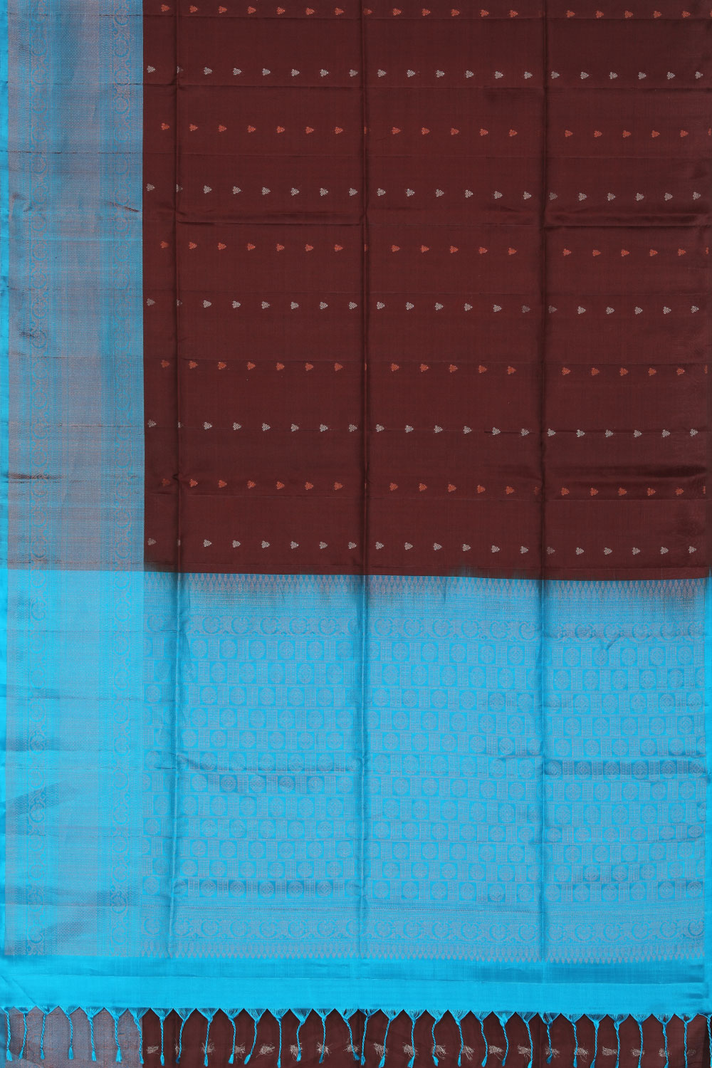 Image of Gorgeous Caramel-Brown Saree