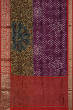 Collection of Contemporary Charm Bandhani Saree in a gallery layout