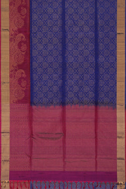 Collection of Gorgeous Gold-Brocade Purple Saree in a gallery layout