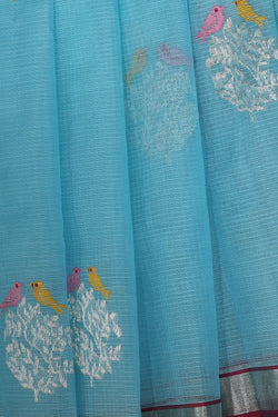 Collection of Kota Blue Saree in a gallery layout