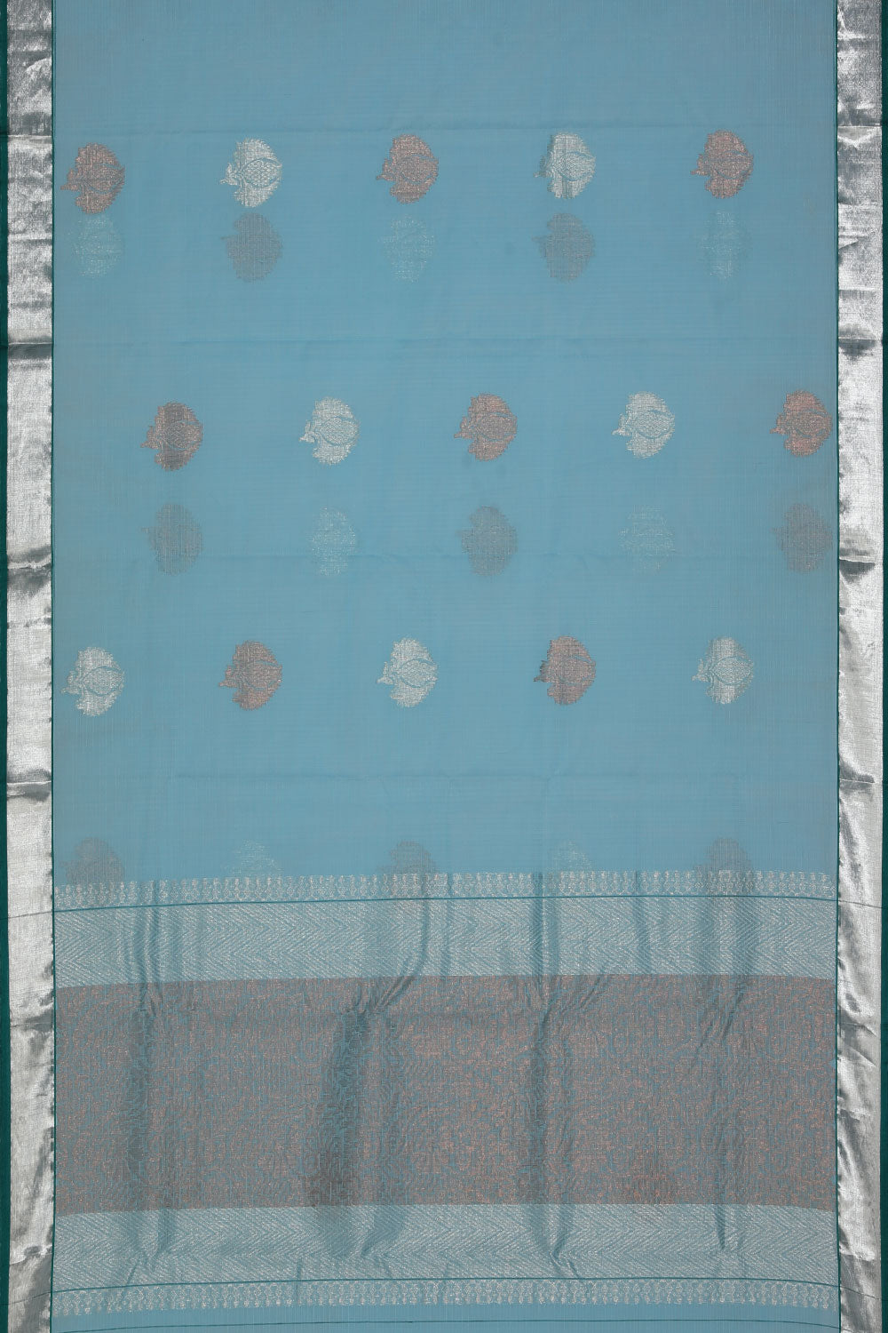 Collection of Kota Aqua-Blue Saree in a gallery layout