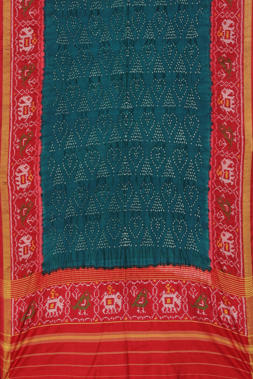 Bandhani Teal-Green Dupatta