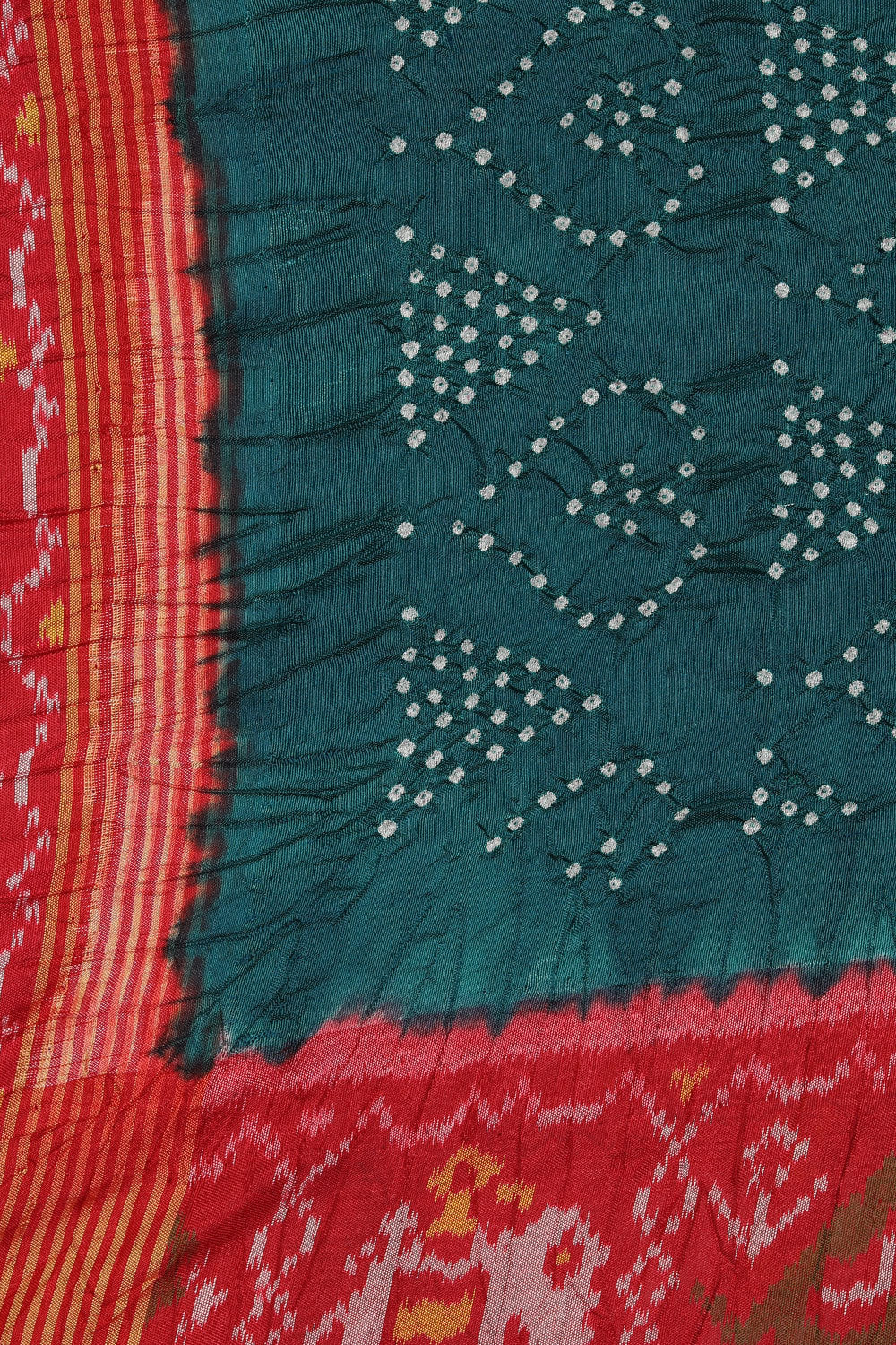 Bandhani Teal-Green Dupatta