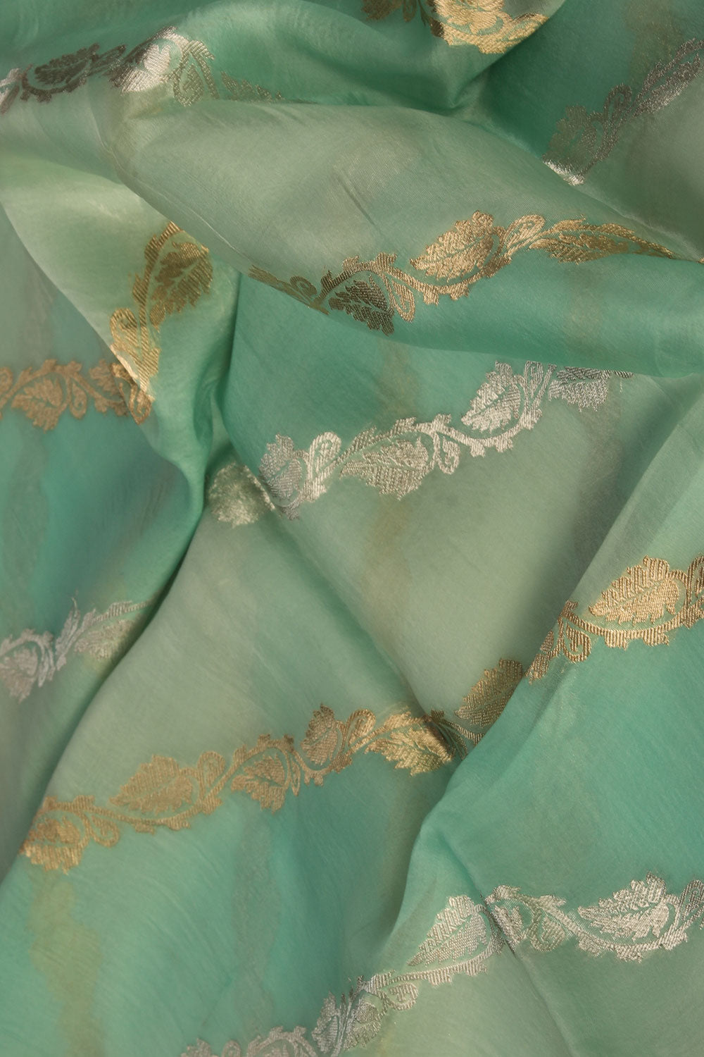 Organza Sea-Green Dupatta-Green