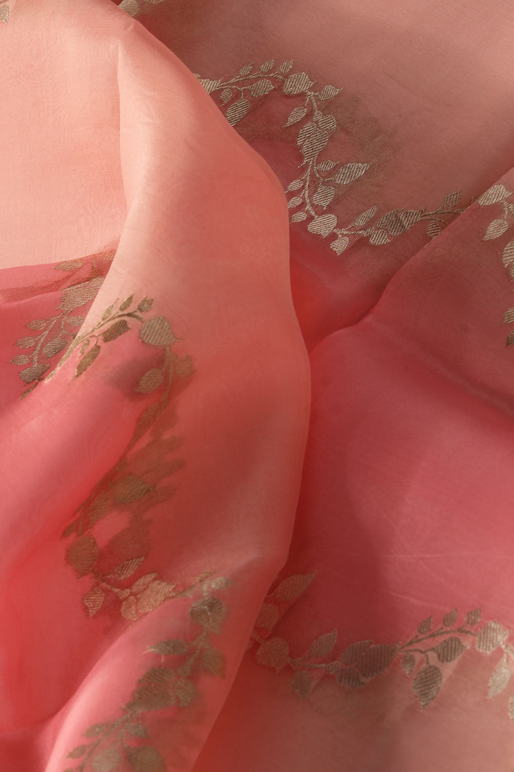 Image of Organza Pink Dupatta-Pink