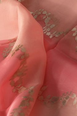 Image of Organza Pink Dupatta-Pink