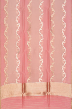 Image of Organza Pink Dupatta-Pink