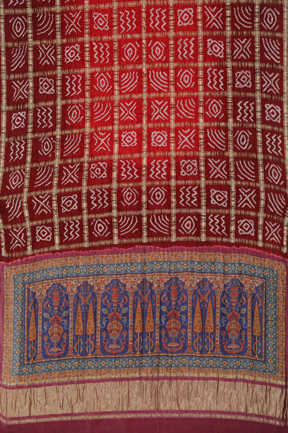 Collection of Gorgeous Bandhani Saree in a gallery layout