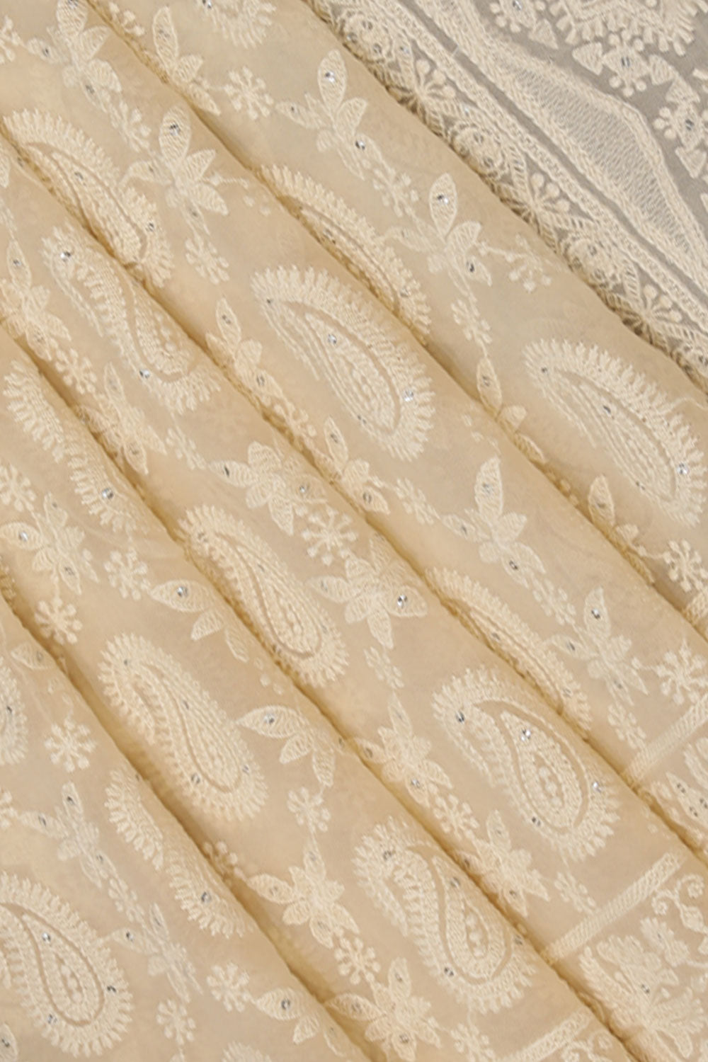 Image of Georgette Embroidered Saree