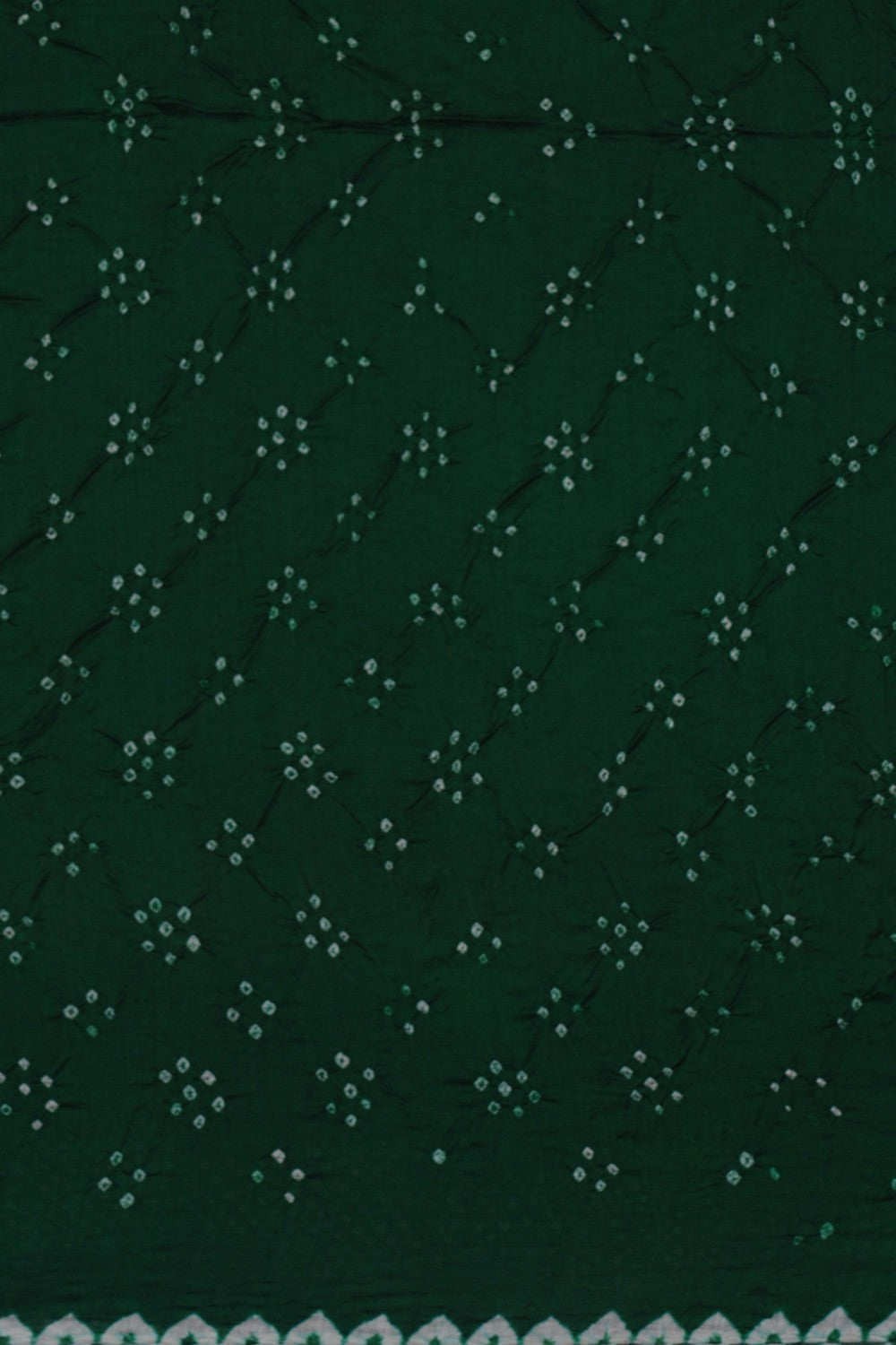 Image of Bandhani Green Saree