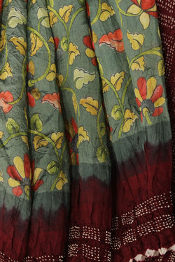 Collection of Gorgeous Bandhani Saree in a gallery layout