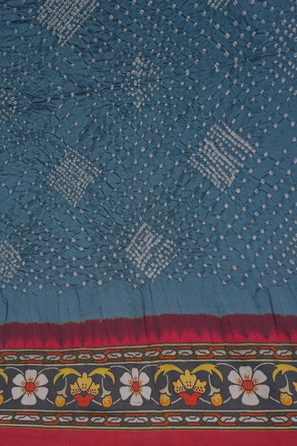 Image of Bandhani Smoky Grey Saree