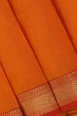 Image of Simple Yet Elegant Cotton Silk Mustard Saree