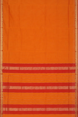 Image of Simple Yet Elegant Cotton Silk Mustard Saree