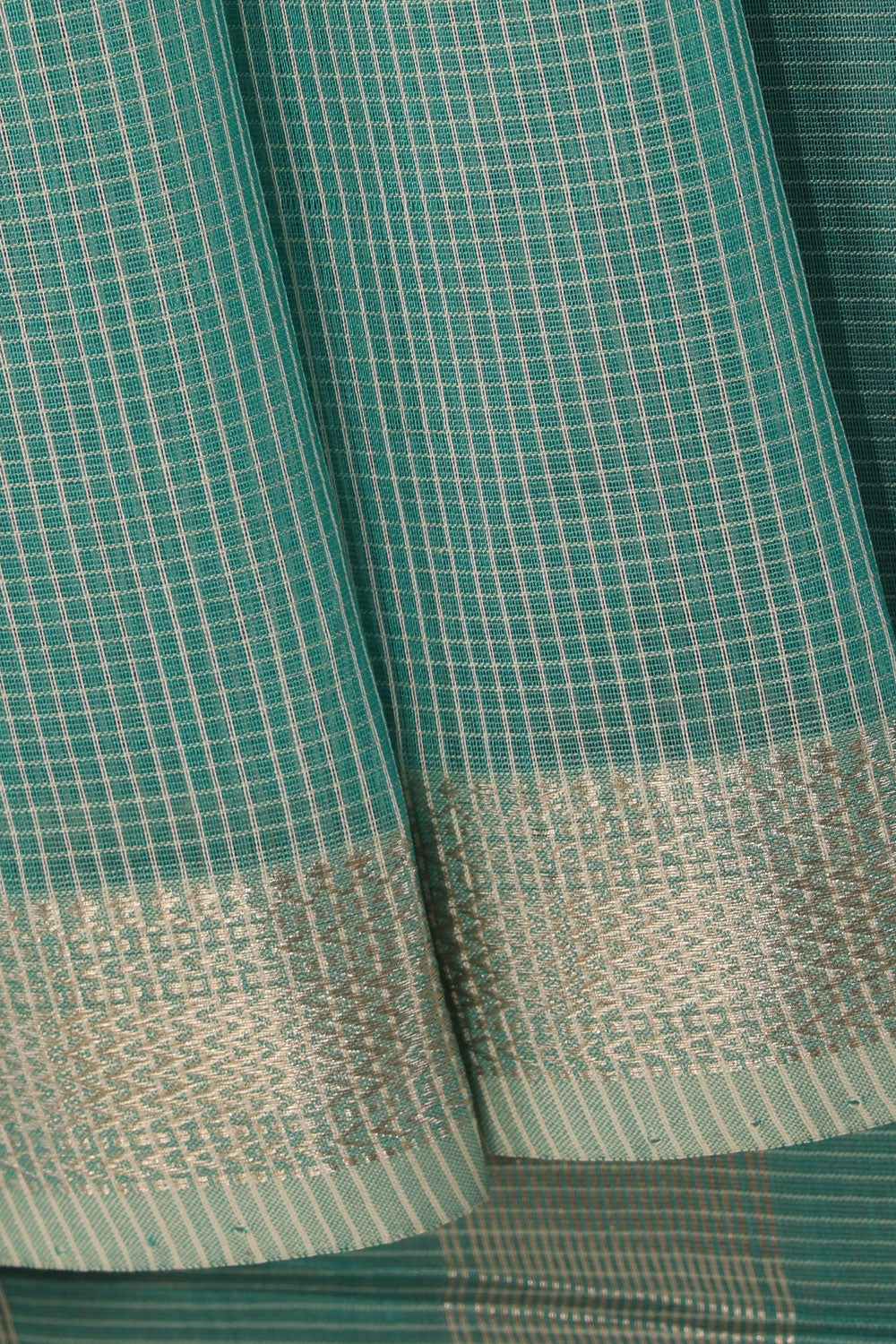 Simple Yet Elegant Sea Green Saree