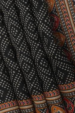 Collection of Tussar-Silk Bandhani Print Saree in a gallery layout