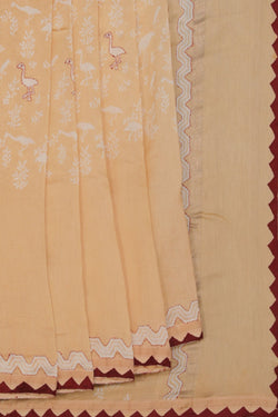 Collection of Simple Yet Elegant Bird Print Saree in a gallery layout