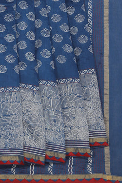 Collection of Simple Yet Elegant Lotus Print Saree in a gallery layout