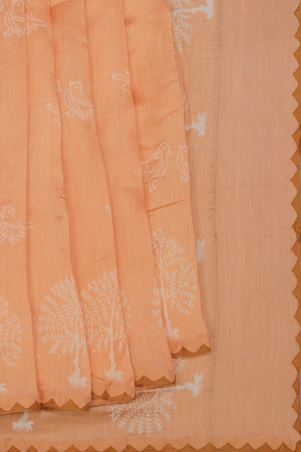 Collection of Simple Yet Elegant Bird Print Saree in a gallery layout