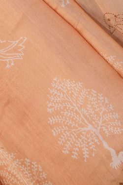 Collection of Simple Yet Elegant Bird Print Saree in a gallery layout