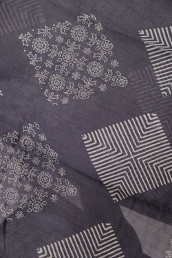 Collection of Simple Yet Elegant Geometric Print Saree in a gallery layout