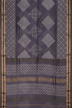 Collection of Simple Yet Elegant Geometric Print Saree in a gallery layout