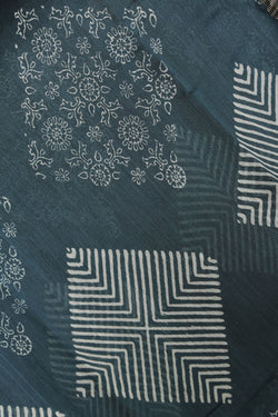 Collection of Simple Yet Elegant Geometric Print Saree in a gallery layout