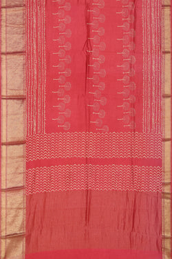 Collection of Classy Pink Print Saree in a gallery layout