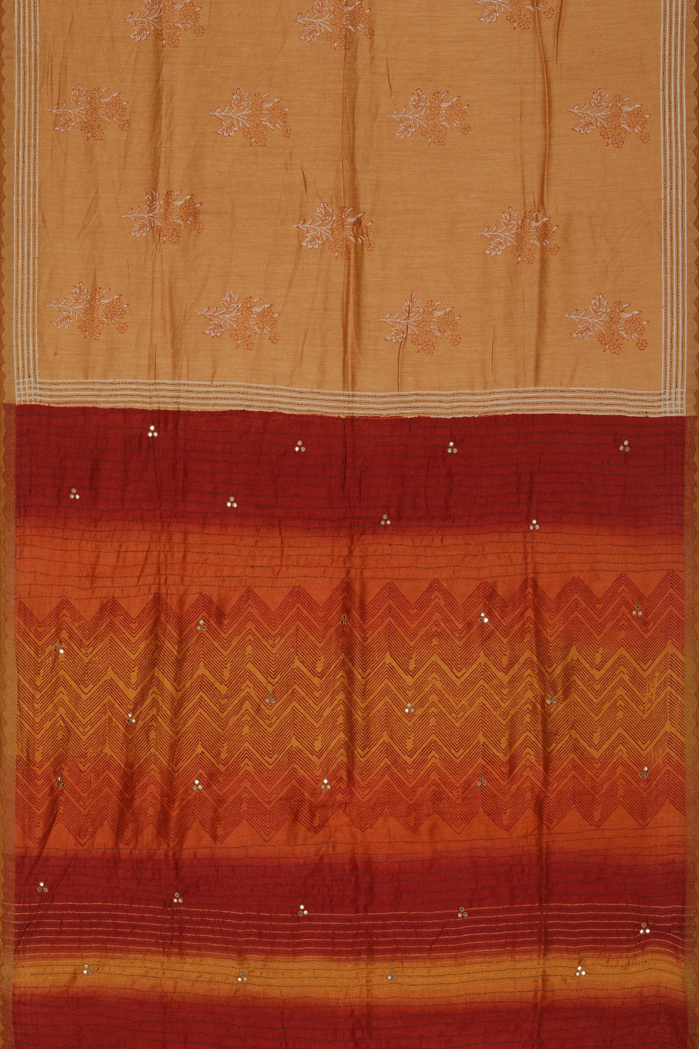 Collection of Simple Yet Elegant Caramel-Brown Saree in a gallery layout