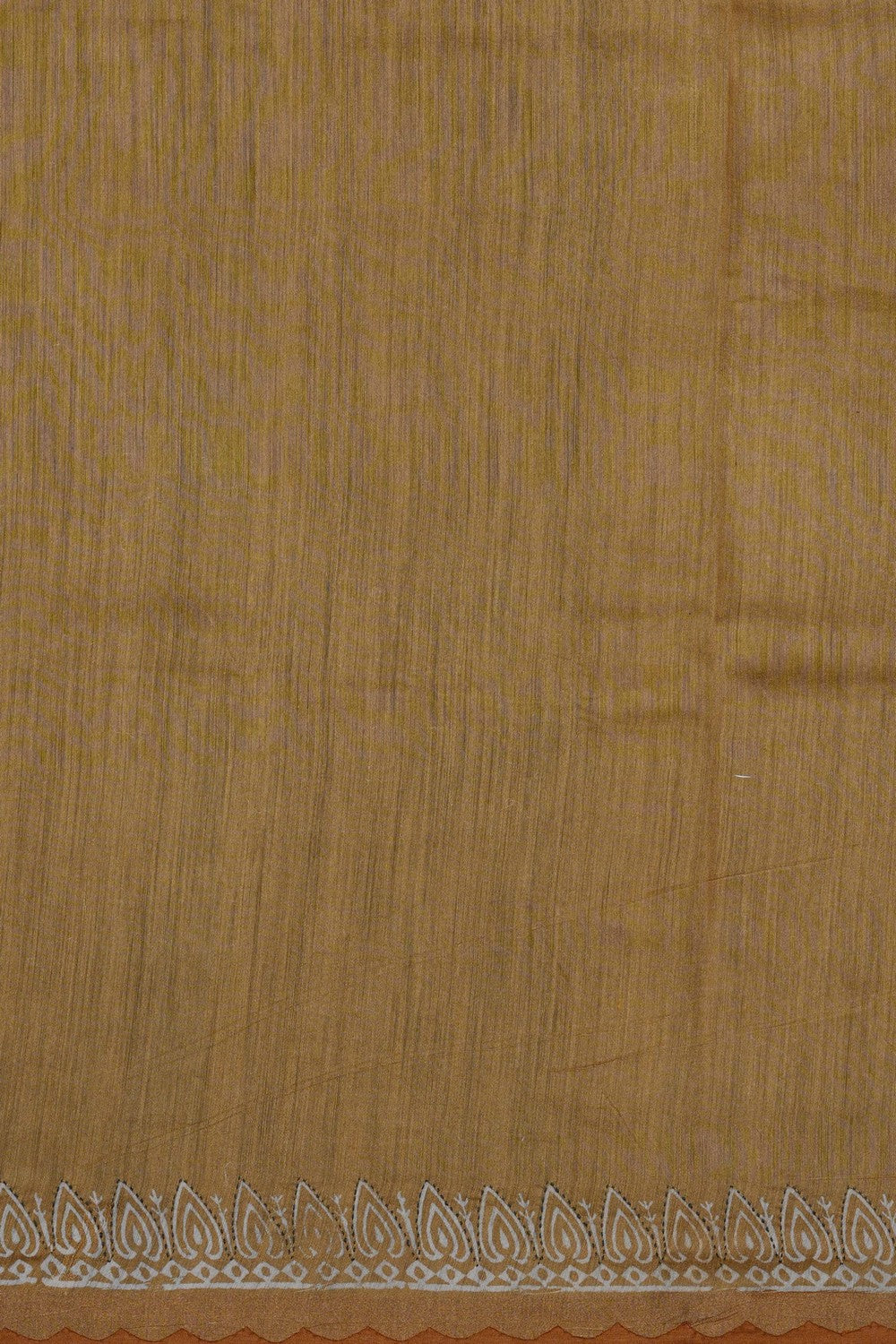 Image of Mustard Chanderi Silk Cotton Saree