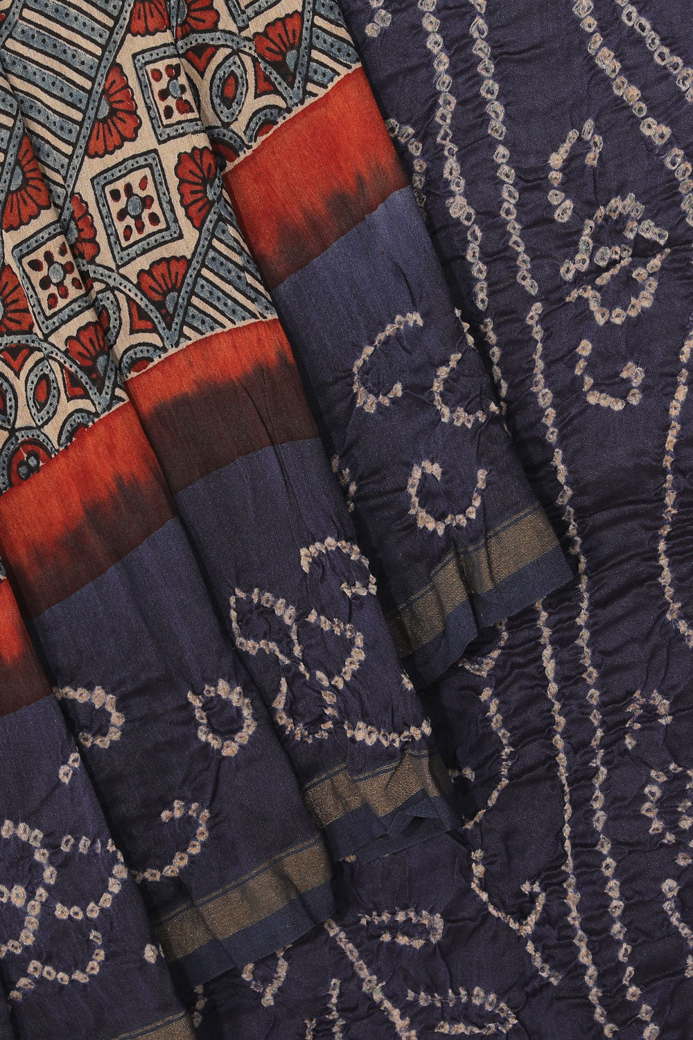 Image of Contemporary Charm Bandhani Saree