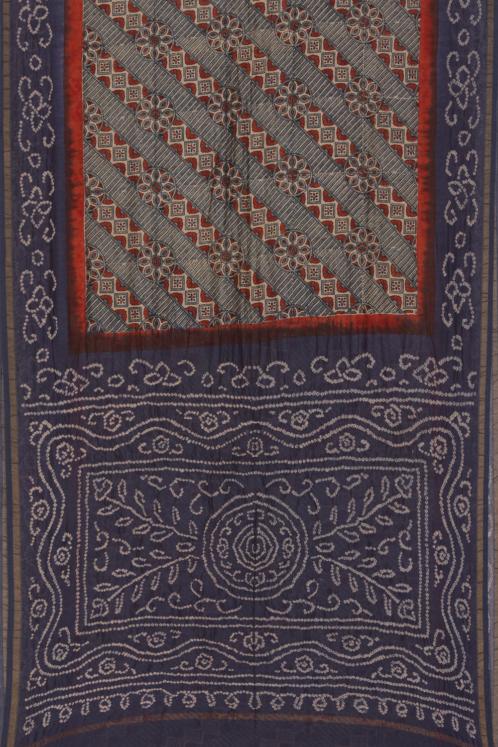 Image of Contemporary Charm Bandhani Saree