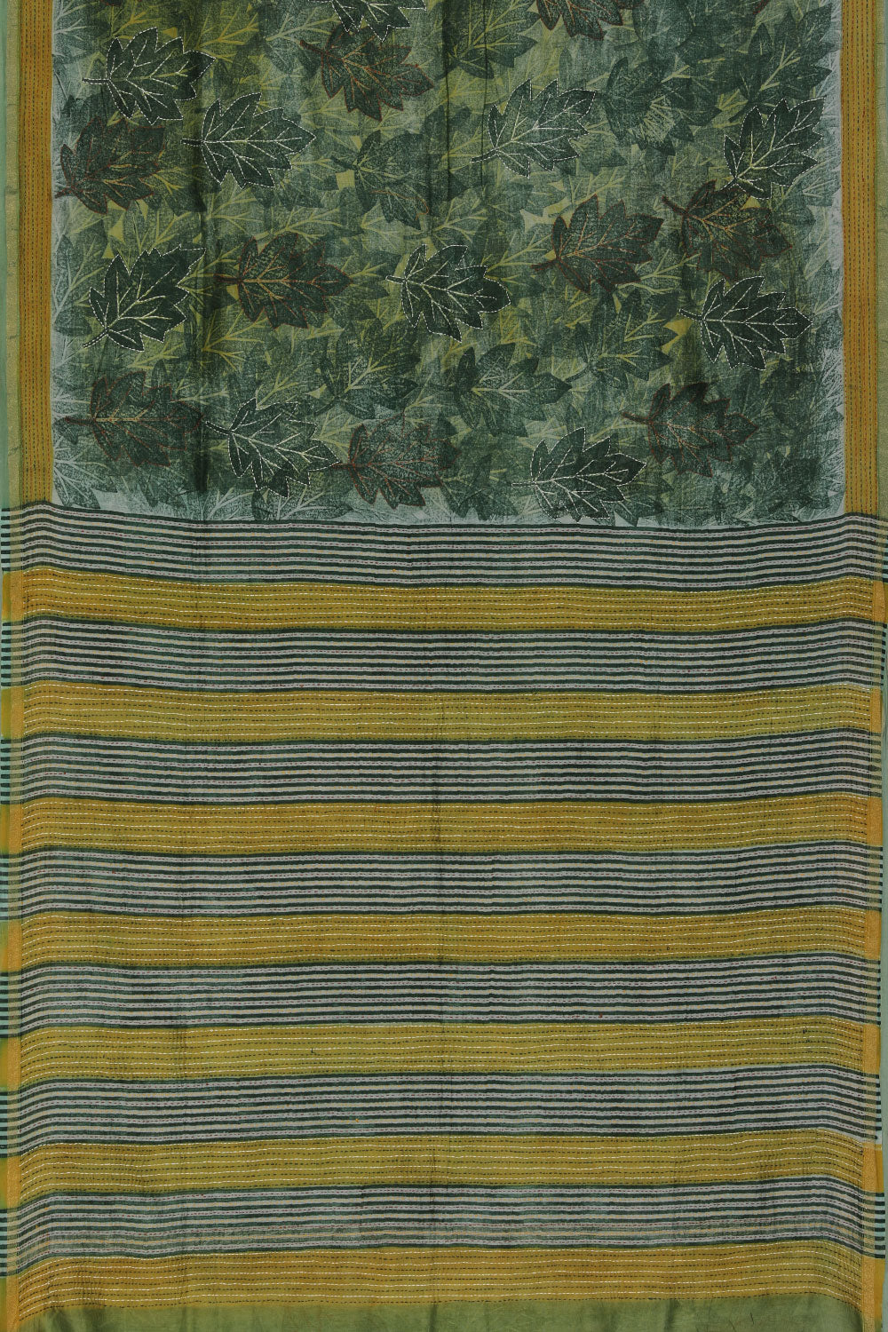 Image of Maheshwari Kantha Embroidered Saree