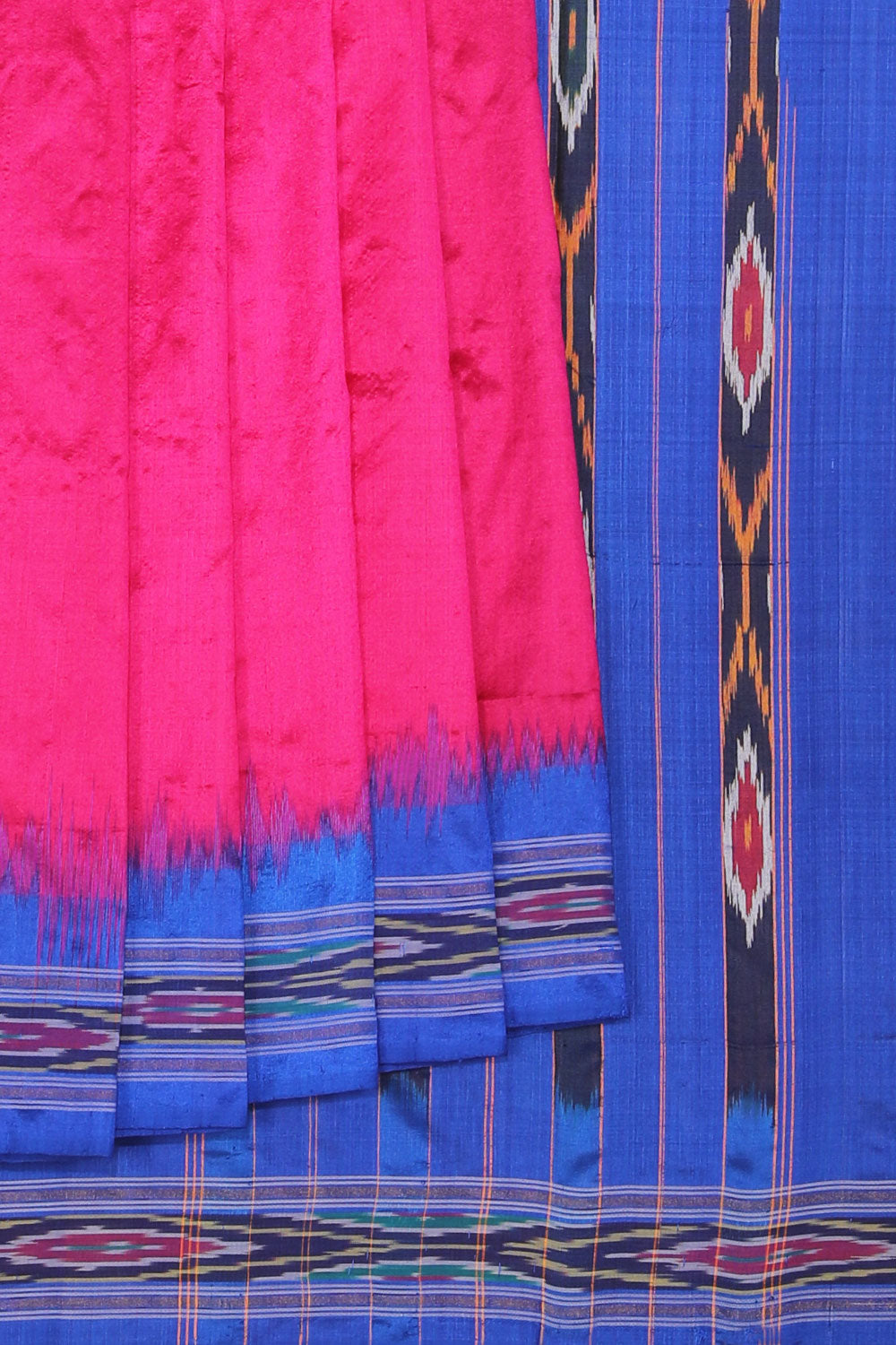 Collection of Pochampally-Silk Pink Saree-Pink in a gallery layout