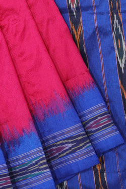 Collection of Pochampally-Silk Pink Saree-Pink in a gallery layout