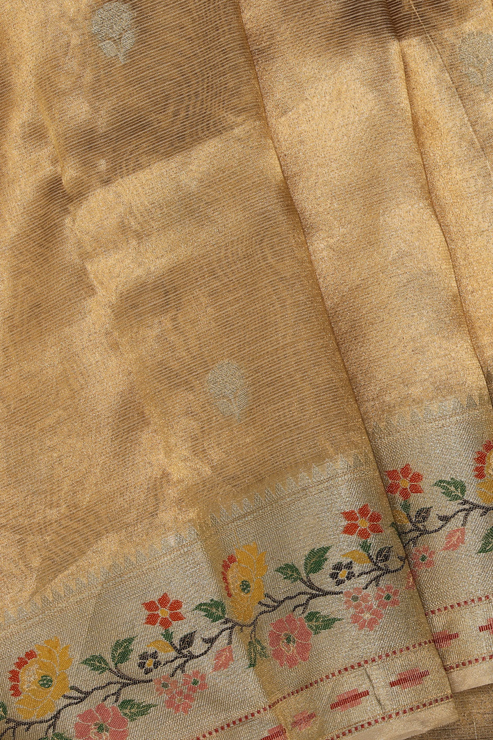 Very Pretty Kota Tissue Gold Saree