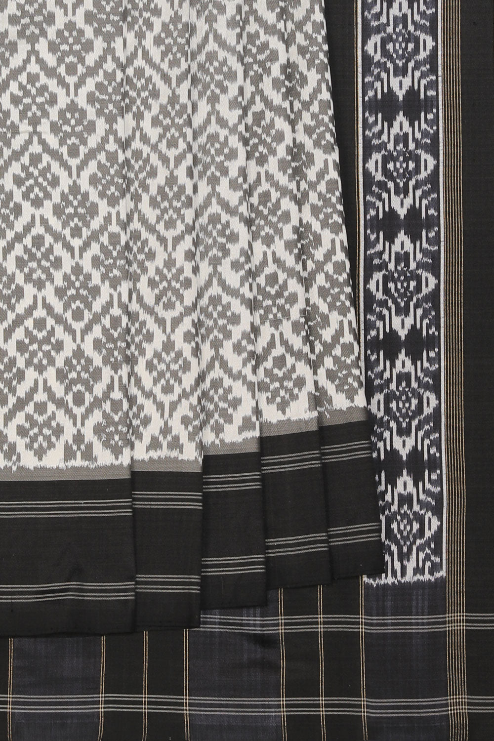 Collection of Pochampally-Silk Grey Saree in a gallery layout