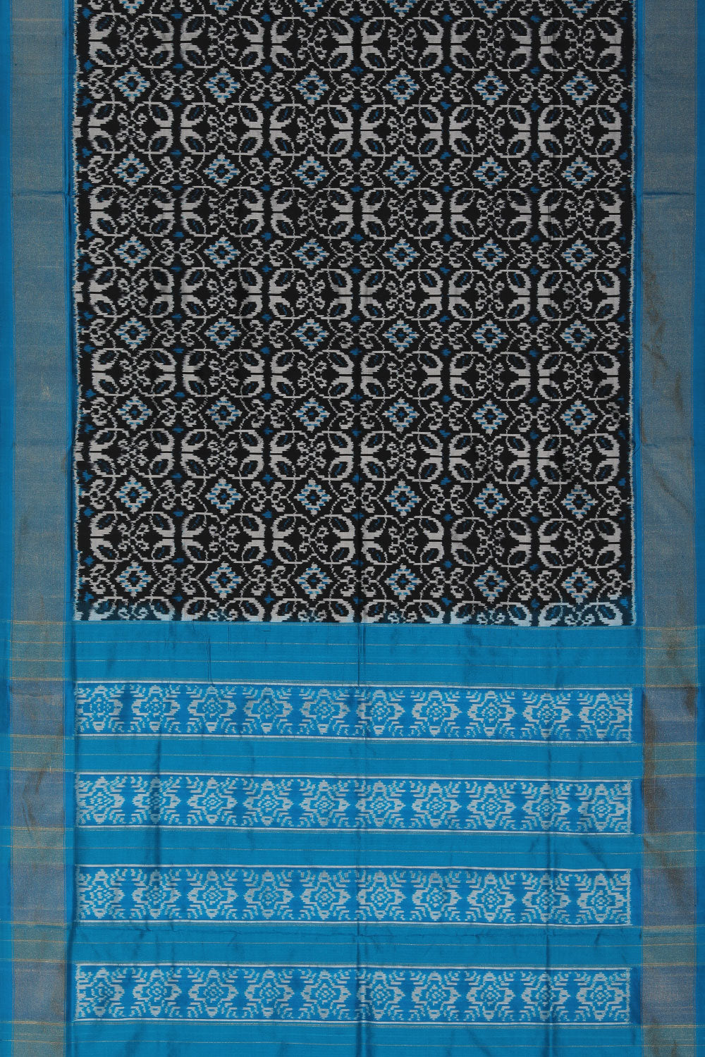 Pochampally-Silk Black Saree