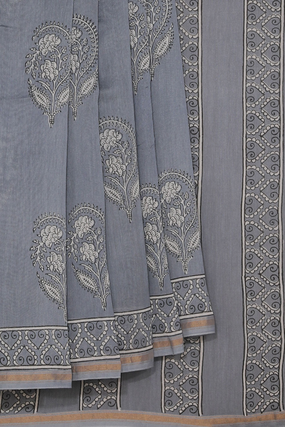 Collection of Chanderi Bagru Printed Saree in a gallery layout