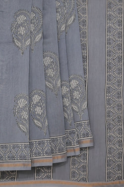 Collection of Chanderi Bagru Printed Saree in a gallery layout