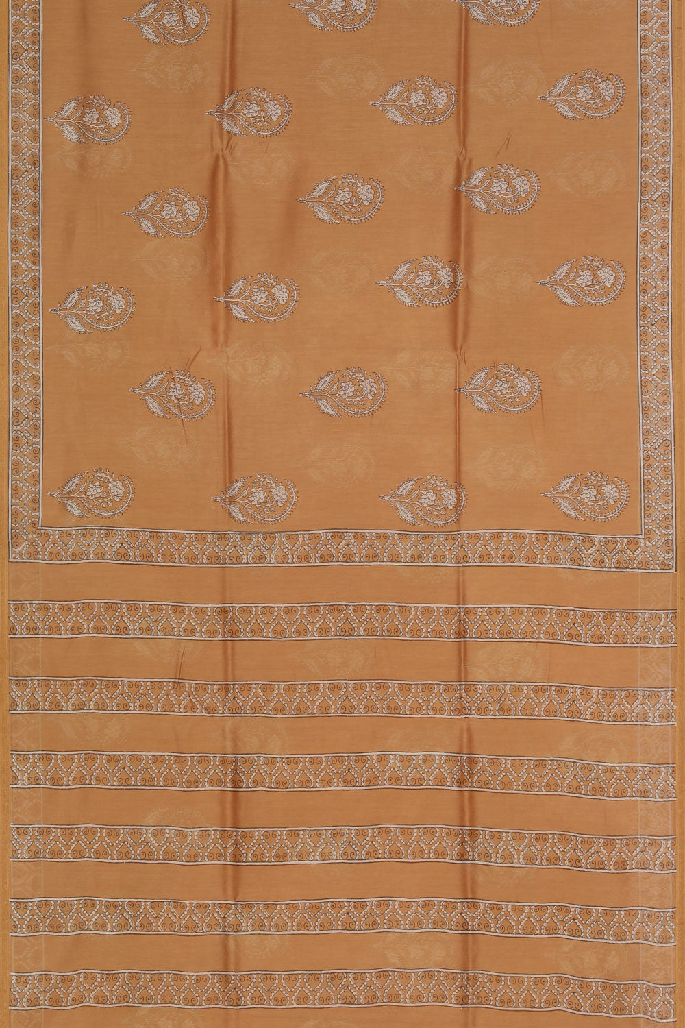 Chanderi Bagru Printed Saree