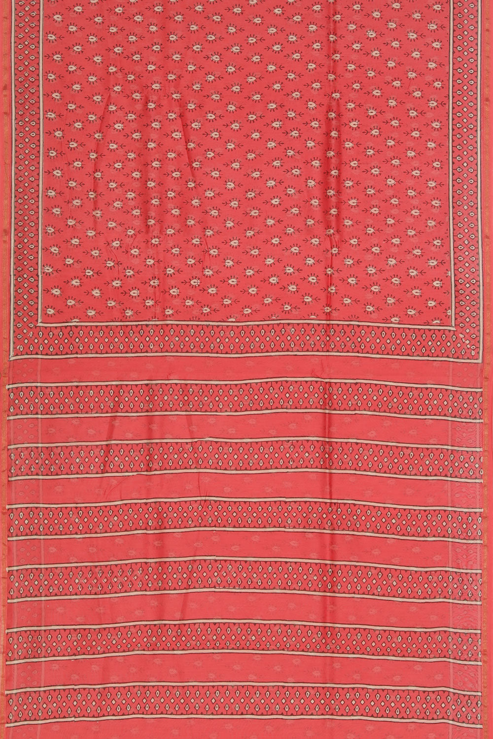 Collection of Chanderi Bagru Printed Saree in a gallery layout