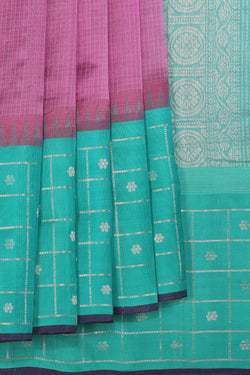 Collection of Simple Yet Elegant Lavender-Pink Saree in a gallery layout