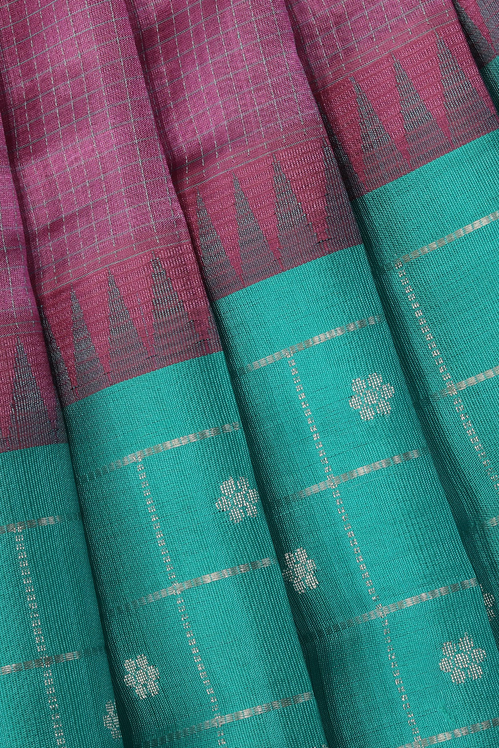 Collection of Simple Yet Elegant Lavender-Pink Saree in a gallery layout